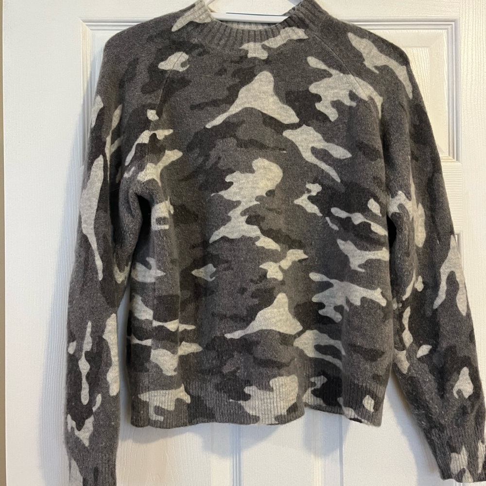 Banana Republic wool camo sweater.